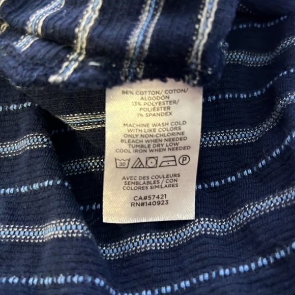 Loft Striped‎ Blue/White Tank Top - SZ: Small - Picture 6 of 6